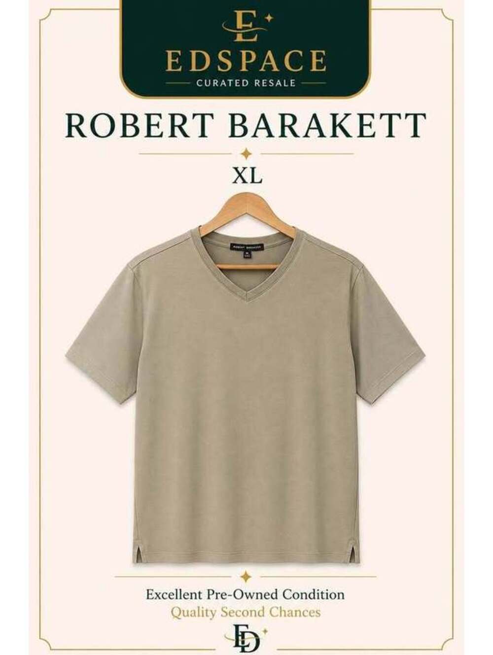 Robert Barakett Men’s XL Luxury Pima Cotton Short Sleeve